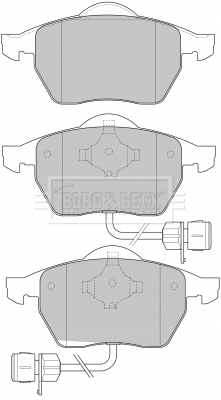 Brake Pad Set, disc brake (BBP1646)