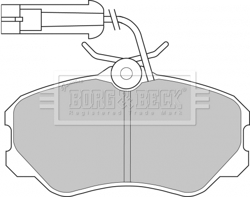 Brake Pad Set, disc brake (BBP1142)