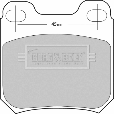 Brake Pad Set, disc brake (BBP1678)