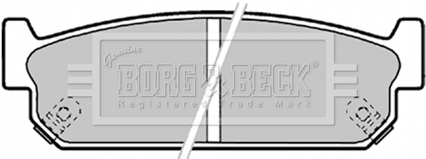 Brake Pad Set, disc brake (BBP1599)