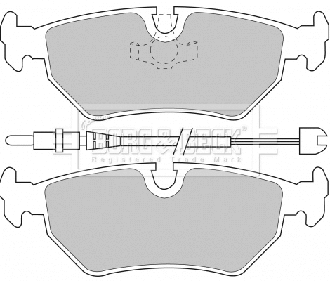 Brake Pad Set, disc brake (BBP1515)