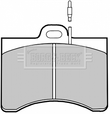 Brake Pad Set, disc brake (BBP1201)