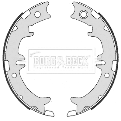 Brake Shoe Set, parking brake (BBS6330)