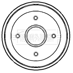 Brake Drum (BBR7080)