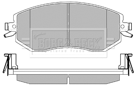Brake Pad Set, disc brake (BBP2426)