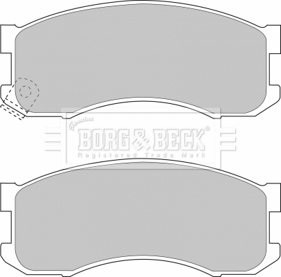 Brake Pad Set, disc brake (BBP1336)