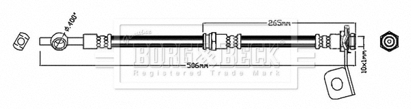 Brake Hose (BBH7796)