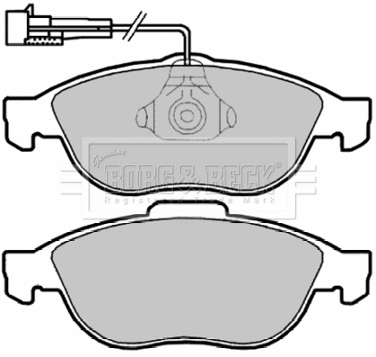 Brake Pad Set, disc brake (BBP2160)