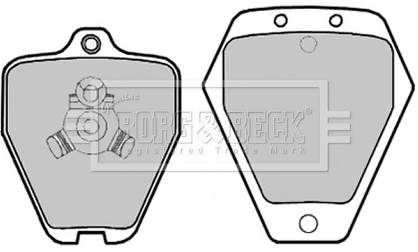 Brake Pad Set, disc brake (BBP1996)