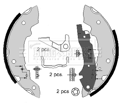 Brake Shoe Set (BBS6060)