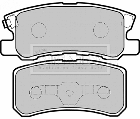 Brake Pad Set, disc brake (BBP1758)
