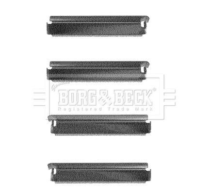 Accessory Kit, disc brake pad (BBK1106)
