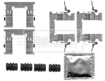 Accessory Kit, disc brake pad (BBK1361)