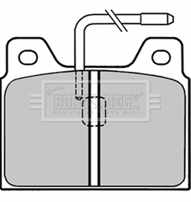 Brake Pad Set, disc brake (BBP1295)