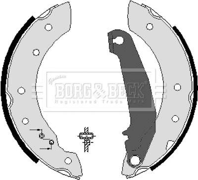 Brake Shoe Set (BBS6033)