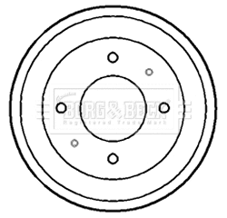 Brake Drum (BBR7136)