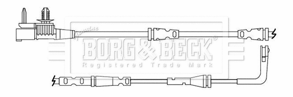 Warning Contact, brake pad wear (BWL3214)
