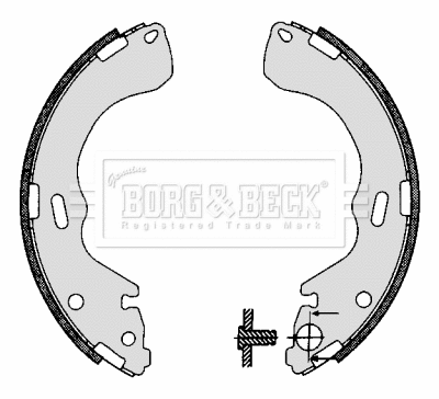 Brake Shoe Set (BBS6278)