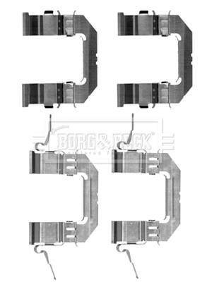 Accessory Kit, disc brake pad (BBK1244)
