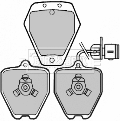 Brake Pad Set, disc brake (BBP1944)