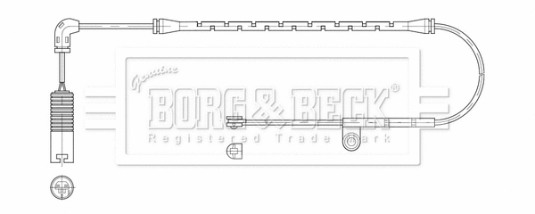 Warning Contact, brake pad wear (BWL3207)