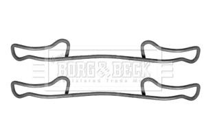 Accessory Kit, disc brake pad (BBK1462)