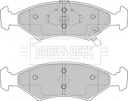 Brake Pad Set, disc brake (BBP1865)