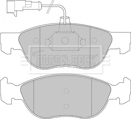 Brake Pad Set, disc brake (BBP1576)