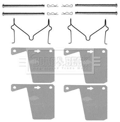 Accessory Kit, disc brake pad (BBK1064)