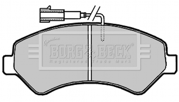 Brake Pad Set, disc brake (BBP2020)