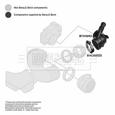 Intake Hose, air filter (BTH1693)