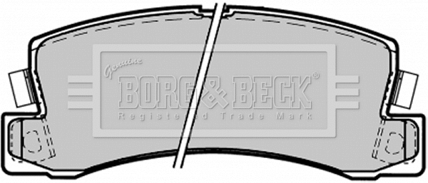 Brake Pad Set, disc brake (BBP1371)