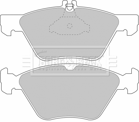 Brake Pad Set, disc brake (BBP1393)