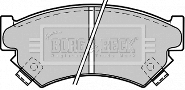 Brake Pad Set, disc brake (BBP1215)