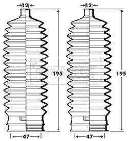 Bellow Kit, steering (BSG3306)