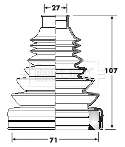 Bellow Kit, drive shaft (BCB6172)