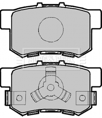 Brake Pad Set, disc brake (BBP1985)