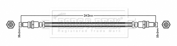 Brake Hose (BBH6164)