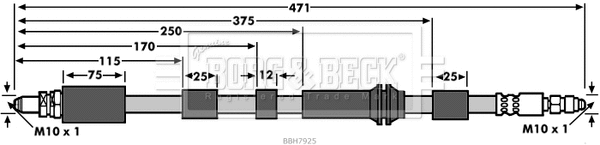 Brake Hose (BBH7925)