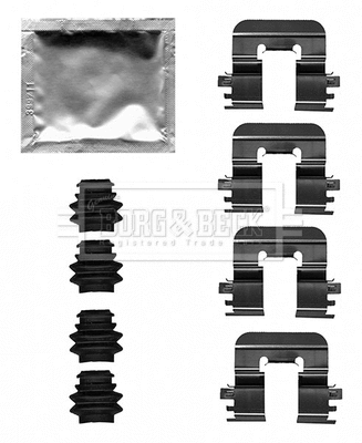 Accessory Kit, disc brake pad (BBK1635)