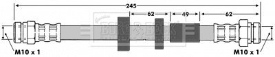 Brake Hose (BBH6642)
