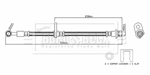Brake Hose (BBH8868)