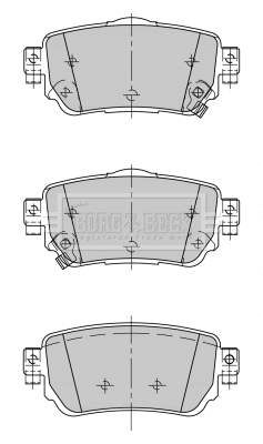 Brake Pad Set, disc brake (BBP2498)