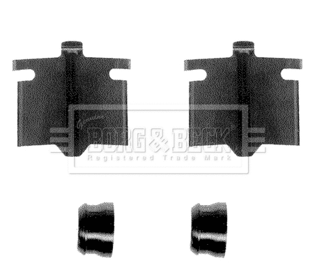 Accessory Kit, disc brake pad (BBK1046)
