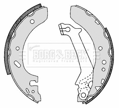 Brake Shoe Set (BBS6251)