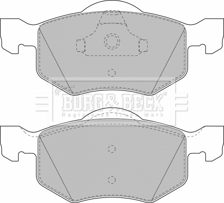 Brake Pad Set, disc brake (BBP1858)