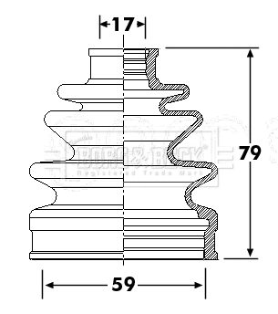 Bellow Kit, drive shaft (BCB6293)