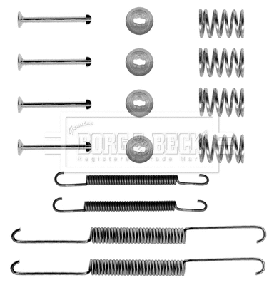 Accessory Kit, brake shoes (BBK6114)