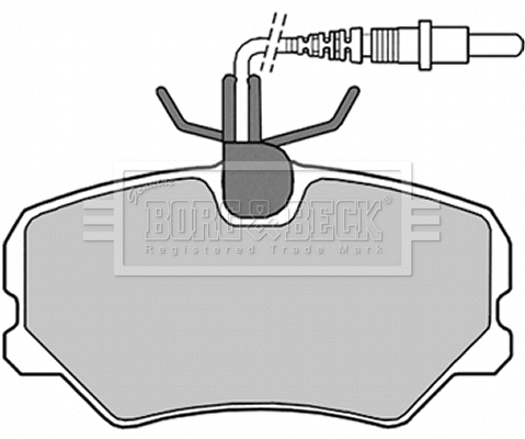 Brake Pad Set, disc brake (BBP1346)