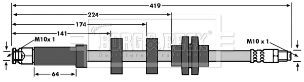 Brake Hose (BBH6646)